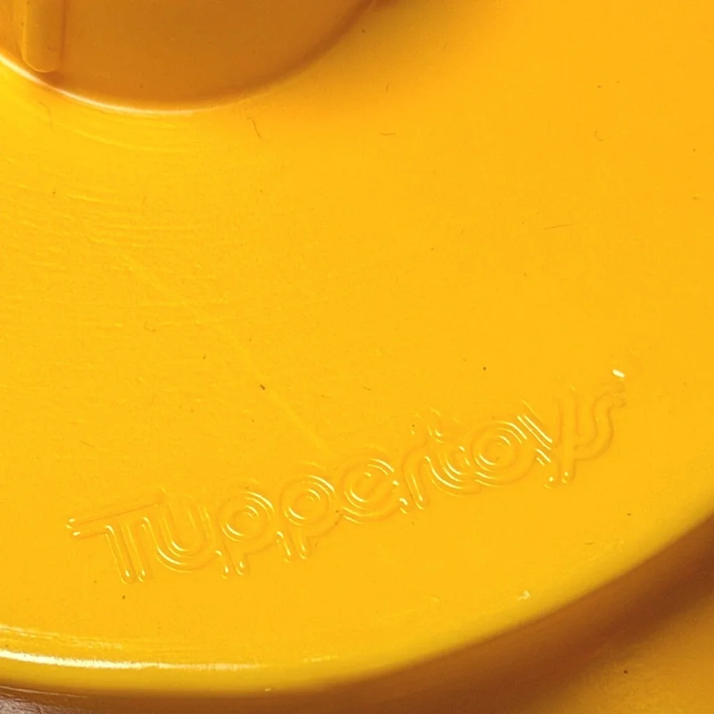 Vintage Tupperware TupperToys Yellow Dragon Dinosaur Shape Sorter Toy Learning